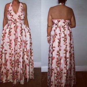 Jessica Simpson Cherry Blossom Maxi Dress size XL